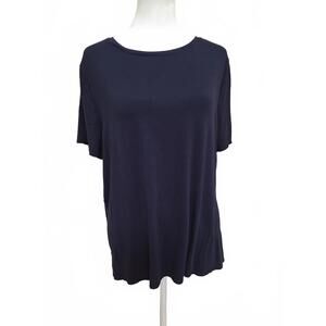 Alfani Short Sleeve  Navy Blue T-Shirt, L
